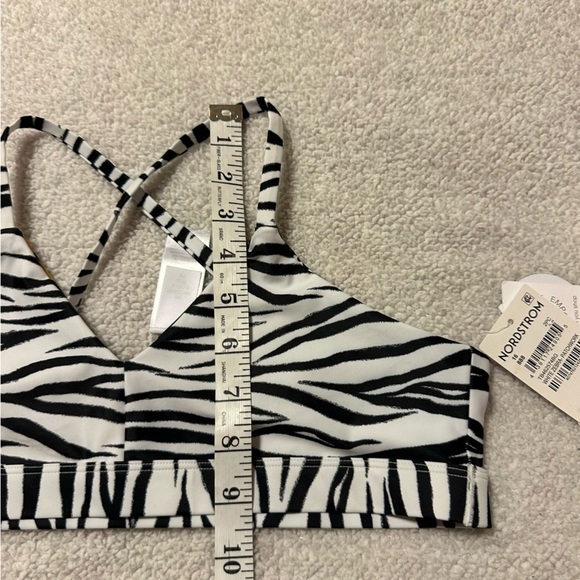 Treasure & Bond Girl’s Reversible Zebra Patchwork Bikini Top - Picture 4 of 12